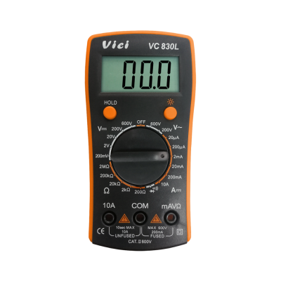 Backlight display VC830L 3 1/2 digits portable digital multimeter with Data Hold